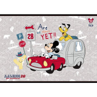 Альбом для рисования А4 20л "Микки Маус" на скобе 5 дизайнов 20А4В/056938 от магазина "Карандаш"