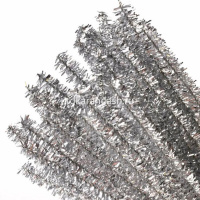 Проволока шенил блестящая 50шт. 30см, серебро Y10848-24 от магазина "Карандаш"