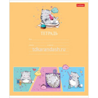 Тетрадь А5 12л клетка "Приключения кота Пирожка" на скобе 5 дизайнов 12Т5В1/067653 от магазина "Карандаш"
