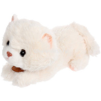 Котенок 25см пушистый, лежачий 2 цвета XM24724 от магазина "Карандаш"