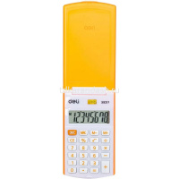 Калькулятор 8 разрядов 105х63х15мм с крышкой, белый/оранжевый E39217/OR от магазина "Карандаш"