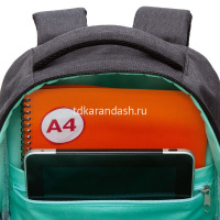 Рюкзак 27х41х17см, 600гр, 2 отделения, 4 кармана, графит RD-342-2/1 от магазина "Карандаш"