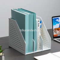 Лоток вертикальный "Deli" 25х25х24см 3-х секционный, складной, пластик, серый 78995LT-GREY от магазина "Карандаш"