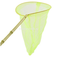 Сачок с бамбуковой ручкой L-100см, d-24см, 4 цвета Y3021-15 от магазина "Карандаш"