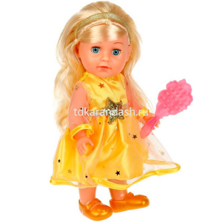 Кукла "Анечка" 25см с аксессуарами, озвученная (100 фраз, песни, стихи, скороговорки, загадки) от магазина "Карандаш"
