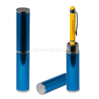 Футляр-тубус, алюминиевый, синий, глянцевый PENBOX2010-030 от магазина "Карандаш"