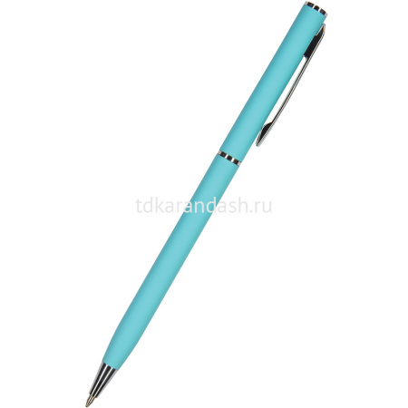 Ручка шариковая "Palermo" 0,7мм синяя, автомат, корпус бирюзовый, металл 20-0250/09
