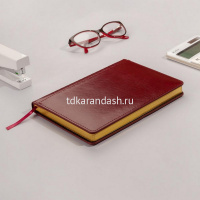 Ежедневник недатированный А5 "Image" 272стр., бордовый, золотой срез, искусственная кожа 3-346/07 от магазина "Карандаш"