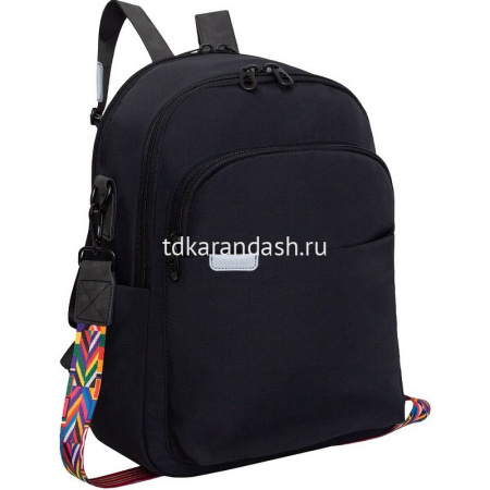 Рюкзак-сумка 37,5х29х15см, 630гр, 3 отделения, 3 кармана, черный RD-546-1/1 от магазина "Карандаш"