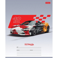 Тетрадь А5 12л клетка "Автоспорт" на скобе 5 дизайнов 12Т5В1/086123 от магазина "Карандаш"