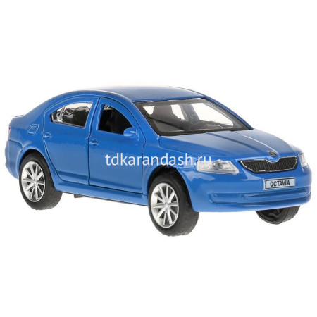 Машина "Skoda Octavia" синяя, инерционная, металл 12см (открывающиеся двери) OCTAVIA-BU от магазина "Карандаш"
