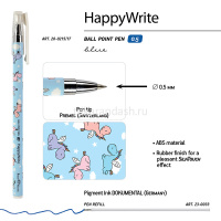 Ручка шариковая "HappyWrite. Единорожки в облачках" 0,5мм синяя 20-0215/17 от магазина "Карандаш"