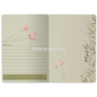 Тетрадь А5 40л клетка "Маки на зеленом" прошитый блок матовая ламинация 7-40-001/36 от магазина "Карандаш"