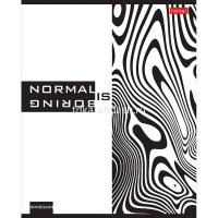 Тетрадь А5 48л клетка "Monochrome" на скобе, пластиковая обложка с печатью 5 дизайнов 088842 от магазина "Карандаш"