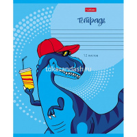 Тетрадь А5 12л клетка "Мой друг Дино" на скобе 5 дизайнов 12Т5В1/067638 от магазина "Карандаш"