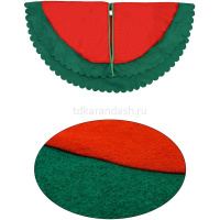 Коврик под ель "Сочельник" 90см красно-зеленый НУ-2136 от магазина "Карандаш"
