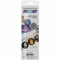 Набор холстов-значков круглые 5,6х5,6см 3шт. 100% хлопок 250г/м2 830311 от магазина "Карандаш"