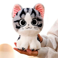 Котенок 22см бело-серый XM24661 от магазина "Карандаш"