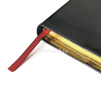 Ежедневник полудатированный А5 "Profi" 416стр., черный, золотой срез, искусственная кожа 3-073/02 от магазина "Карандаш"