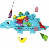 Картинка Игра логическая "Рыбалка-Пазл" 38х19см 15 деталей (5 рыбок на магнитах) дерево XJ4109 от магазина "Карандаш" Игра логическая "Рыбалка-Пазл" 38х19см 15 деталей (5 рыбок на магнитах) дерево XJ4109 от магазина "Карандаш"