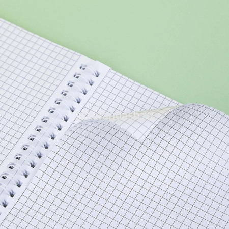 Тетрадь А5 96л клетка "Future" на спирали, многоцветный срез, перфорация на отрыв 4 дизайна от магазина "Карандаш"