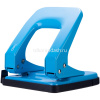 Дырокол 35л 2-отв, d-6мм, с линейкой, металл, голубой E0138