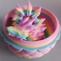 Фигурка 3D "Дракон" 22см подвижный, в яйце 8,5х6см, пластик, 6 цветов 11267-24 от магазина "Карандаш"