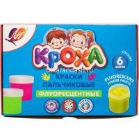 Картинка Краски пальчиковые 6 цветов 40мл (240мл) флуоресцентные 24С 1498-08 от магазина "Карандаш" Краски пальчиковые 6 цветов 40мл (240мл) флуоресцентные 24С 1498-08 от магазина "Карандаш"