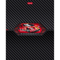 Тетрадь А5 48л клетка "AutoCarbon" на скобе выборочный лак 5 дизайнов 48Т5вмВ1/084788 от магазина "Карандаш"