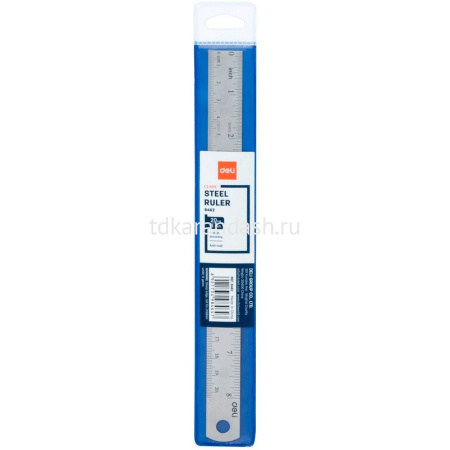 Линейка 20см "Essential Metal" нержавеющая сталь 8462 от магазина "Карандаш"