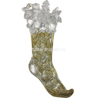 Ёлочное украшение "Сапожок" 15см 2 цвета Y5122-17 от магазина "Карандаш"