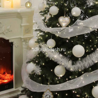 Мишура 11смх2м норка, белая, пвх 377-532 от магазина "Карандаш"