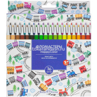 Фломастеры 36 цветов "HappyColor" картон, 4 вида 32-0053 от магазина "Карандаш"