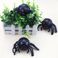 Игрушка антистресс "Паук" 12см, черный с блестками Y7486-18 от магазина "Карандаш"