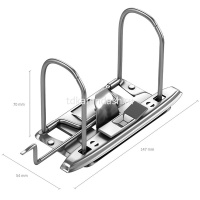 Папка-регистратор А5 70мм "Basic" мраморная серая 36097 от магазина "Карандаш"