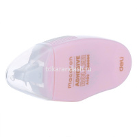 Клей-роллер "Macaron" 6ммx8м, двухсторонний, розовый корпус EA49201 от магазина "Карандаш"