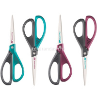 Ножницы 21см "Essentials Green Deco" сталь, ручки пластик, эргономичные, цвет ассорти 468101 от магазина "Карандаш"
