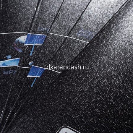Тетрадь А5 18л клетка "Dino Space" на скобе тиснение 5 дизайнов 18Т5тВ1/094867 от магазина "Карандаш"