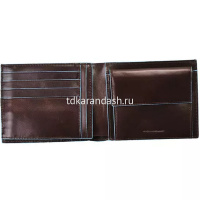 Кошелек "Blue Square" 12,5x9,5x2,5см 1 отделение, коричневый, натуральная кожа PU1240B2/MO от магазина "Карандаш"