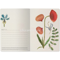 Тетрадь А5 40л клетка "Луговые травы" прошитый блок матовая ламинация 7-40-001/152 от магазина "Карандаш"