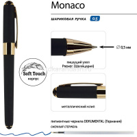 Ручка шариковая "Monaco" 0,5мм синяя, черный корпус, в серой коробке 20-0125/013 от магазина "Карандаш"