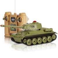 Танк р/у Mioshi Army "Танковый Бой: Легендарная 34-ка" (20 см, и/к лучи, 1:32, повор. башни, эффекты от магазина "Карандаш"