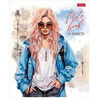 Тетрадь А5 48л клетка "Следуй за Мечтой" на скобе матовая ламинация 5 дизайнов 086550 от магазина "Карандаш"