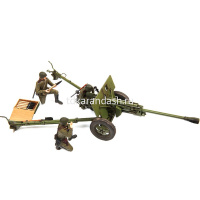 Модель "Советская 76мм-противотанковая пушка ЗИС-3 с расчетом" 17см 128 деталей 3671 от магазина "Карандаш"