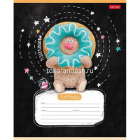 Тетрадь А5 18л клетка "Кофейные коты" на скобе 5 дизайнов 18Т5В1/091613 от магазина "Карандаш"