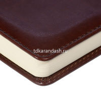 Ежедневник недатированный А5 "Prestige" 320стр., бордовый, искусственная кожа, магнитная застежка от магазина "Карандаш"