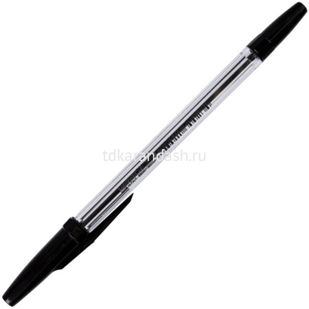 Ручка шариковая "Classic 51" 0,7мм черная, прозрачный пластиковый корпус 40163/01 от магазина "Карандаш"