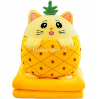 Животные "Фрукты" 32х28см с пледом 5 видов XM24913 от магазина "Карандаш"