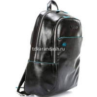 Рюкзак "Blue Square 27,5х39х15см, 2 отделения, 3 кармана, черный, натуральная кожа CA3214B2/N от магазина "Карандаш"