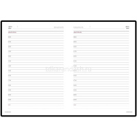 Ежедневник недатированный А6+ "Sidney Nebraska" 272стр., коричневый, золотой срез,искусственная кожа от магазина "Карандаш"